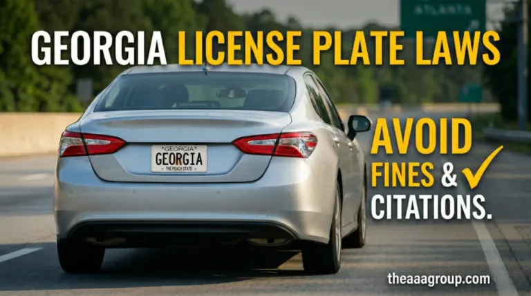 License plate laws in Georgia